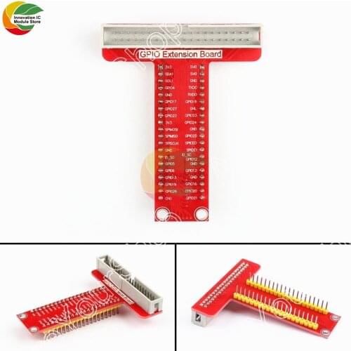 Ziqqucu Type GPIO Breakout Expansion Board Adapter with 20cm FC40 40pin Flat Ribbon Cable for Raspberry Pi 3 2 Model B & B