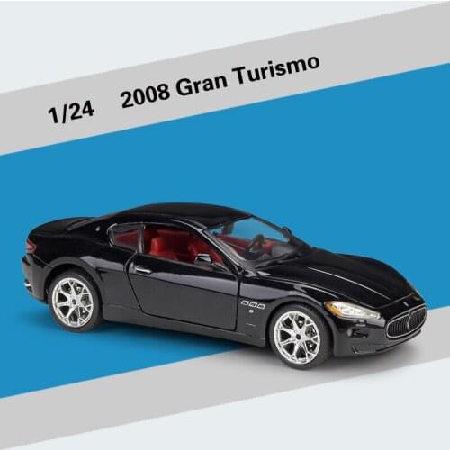 1:24 Maserati Gran Turismo Supercar Alloy Car Model Diecasts & Toy Vehicles Collection Car Toy Boy Birthday gifts