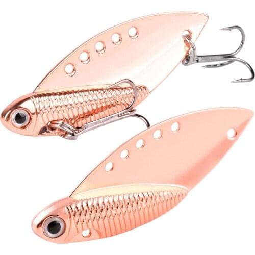 1 Pcs Metal VIB 7G 10G 15G 20G Fishing Lure Vibration Spoon Spinner Lures Crankbait Bass Artificial Hard Bait Cicada VIB Tackle