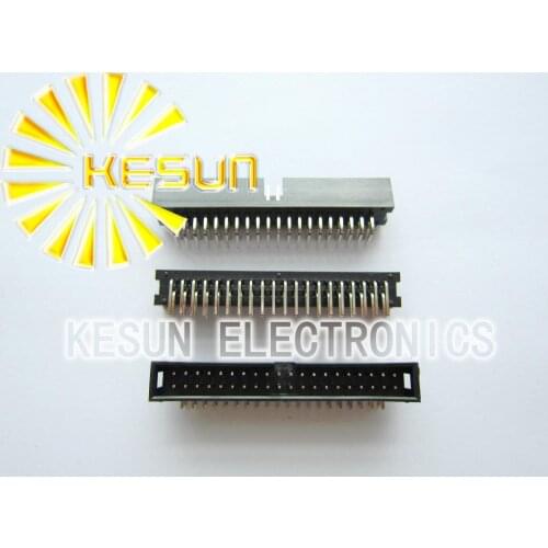 100PCS/LOT Right Angle DC3-40P 2.54mm 40P 40Pin Male Box Header