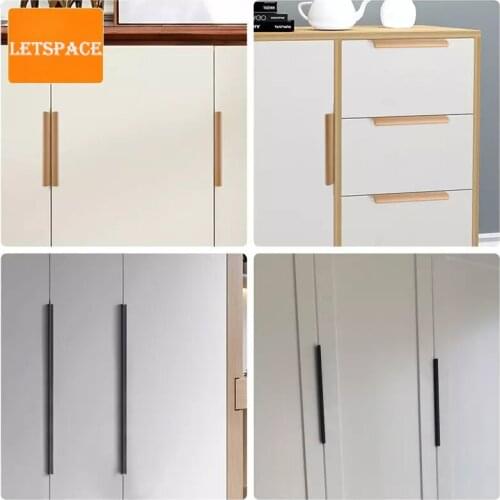 Free shipping 2pcs Solid lengthen kitchen cabinet black handle Cupboard pull Drawer dresser wardrobe handle bookcase handle110cm