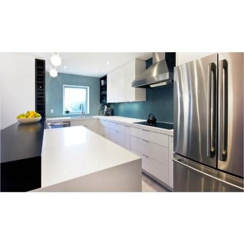 2016 hot sales simple handle design high gloss kitchen cabients furnitures for kitchen modular kitchen unit manufacturers