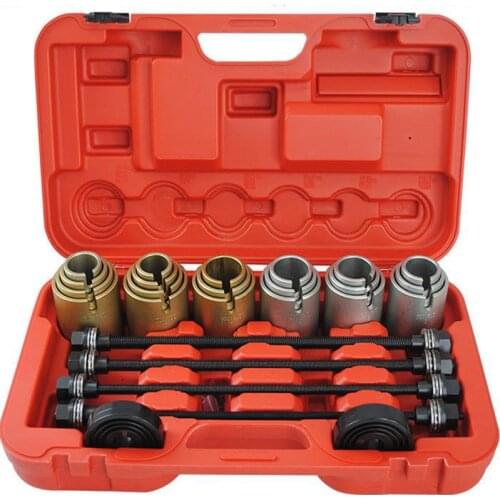 26Pc Universal Press and Pull Sleeve Tool Kit Bush & Bearing Remover Set Iron Sleeve Extractor Cchassis Bearing Disassembly Tool