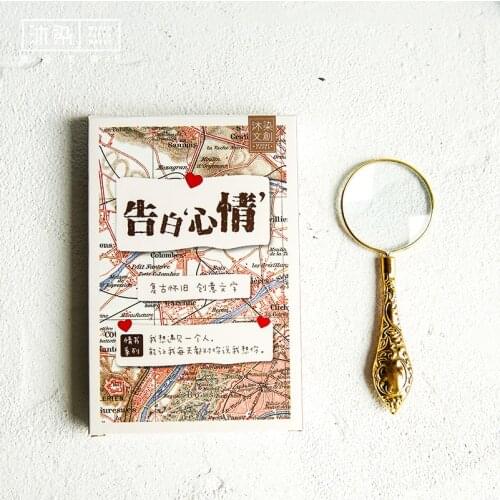 30 Pcs/Set Creative Confessions Mood Postcard /Greeting Card/Message Card/Birthday Letter Envelope Gift Card