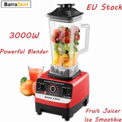 3000W Powerful Blender High Speed Blenders Food Mixer 2L Fruit Juicer Ice Avocado Smoothie Milkshake Bar Wall Breaking Machine