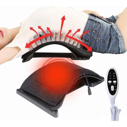 50% Hot Sale US Plug Heating Mat Lumbar Massager Cushion Back Waist Relieve Muscle Care Tool