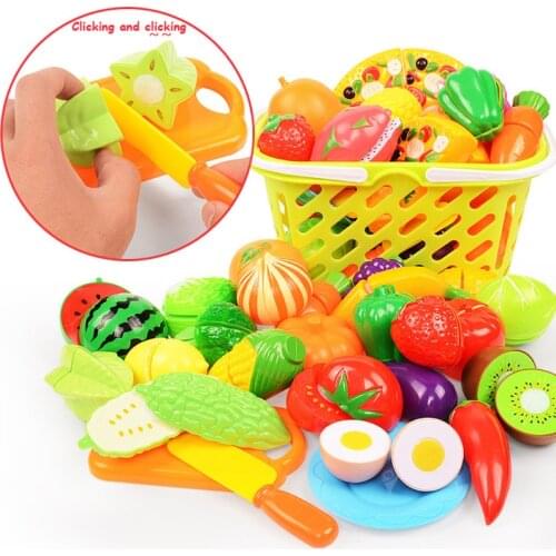 6/10/18pcs vegetables cute toys early development and education toys for baby color randomly pattern surwish plastic fruit toys