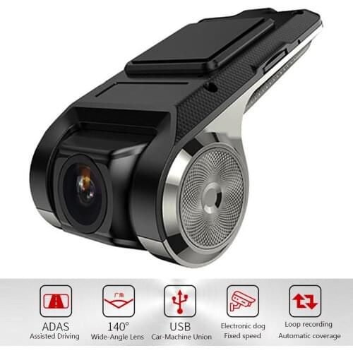 Car Dash Cam USB 2 In 1 720P 140 Degree Wide Angle Dash Camera DVR ADAS Dashcam Android DVR Auto Recorder Night Version