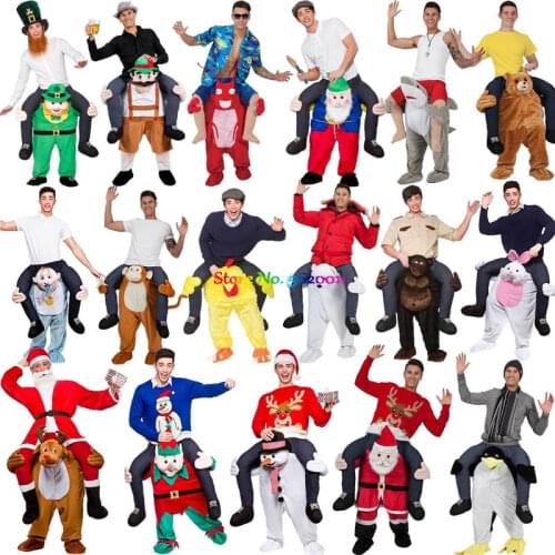160-190CM Height Adults Kid Carry Me Mascot Magic Pants Funny Outfit for Halloween Cosplay Costumes Carnival Party Dress Up Suit