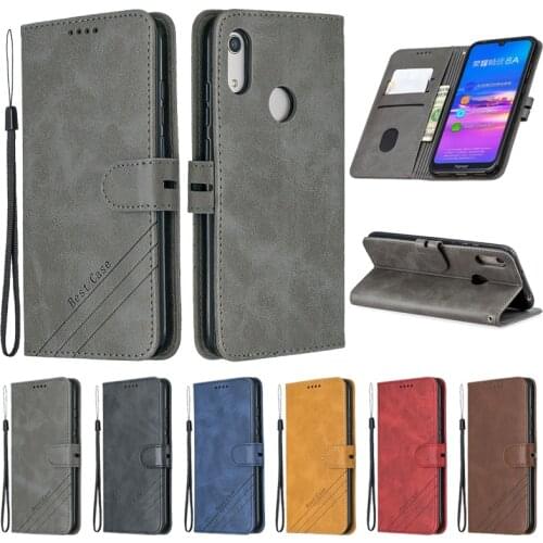 Huawei Honor 8A Case Honor 8a Leather Flip Case on for Coque Huawei Honor 8A 8 A JAT-LX1 Phone Case Luxury Magnetic Wallet Cover