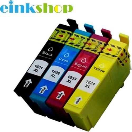 Einkshop 4PK 16 16XL Compatible ink cartridge for Epson WorkForce 2010 2510 2520 2530 2540 2750 2760 Printer T1631 -T1634 T1621