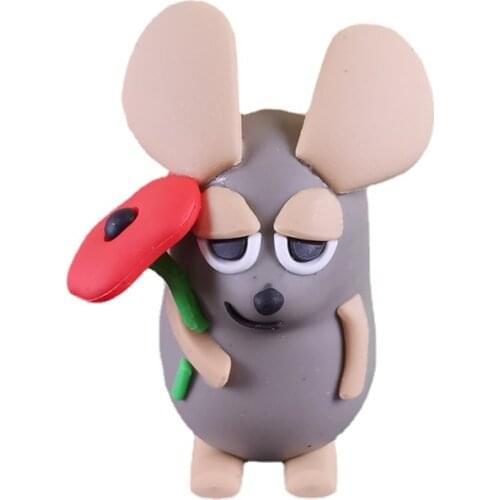 Anime Leo Lionnis Friends Cute Little Mouse Doll Model Ornaments Action Figure Kids Toys Boy Girl Gift