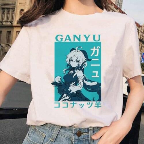 Genshin Impact T Shirt Unisex Kawaii Summer Tops Men Hot Game Graphic Tees Shirt Harajuku Cartoon T-shirt Funny Tshirt Male