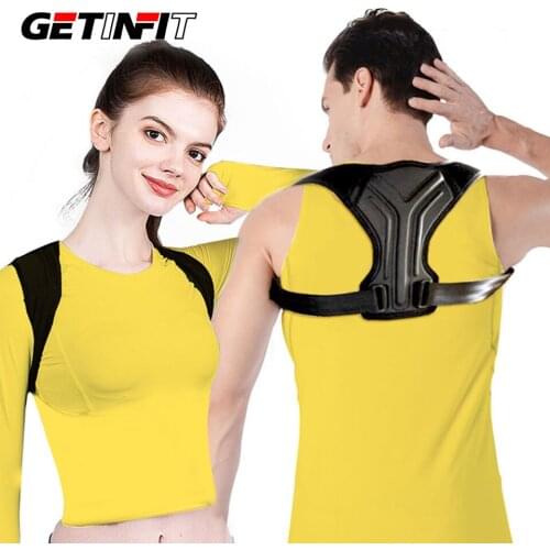 Getinfit New Back Posture Corrector Clavicle Back Support Correction Back Straight Shoulders Brace Strap for Adult Children