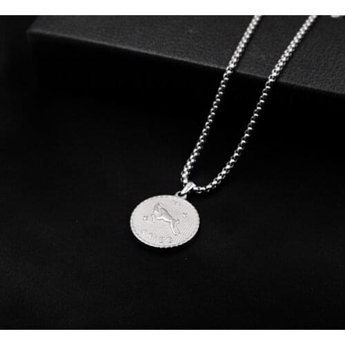JCYMONG Women's Pendants Zodiac Signs