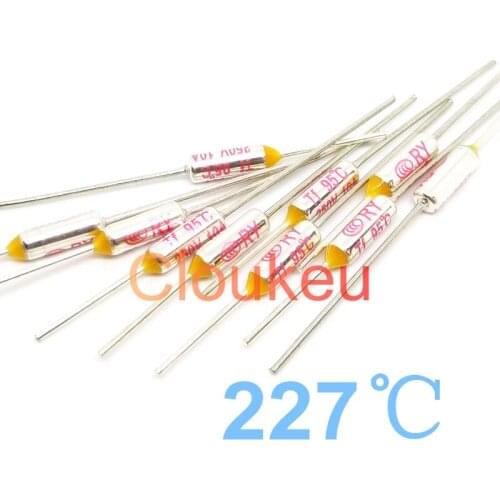 RY Tf 227C 250V10A Metal temperature fuse 227 Centigrade