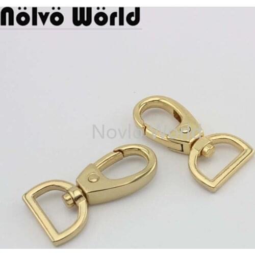 Nolvo World 5-20-100pcs 44*16.3mm light gold bag buckle dog collar buckle chain clasp lobster swivel snap hook buckle