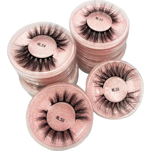 Fake Eyelashes Natural Wispy Mink Lashes Bulk Dramatic Wholesale Lashes Pack Fluffy Mink Eyelashes Bulk Packaging Lash Vendors