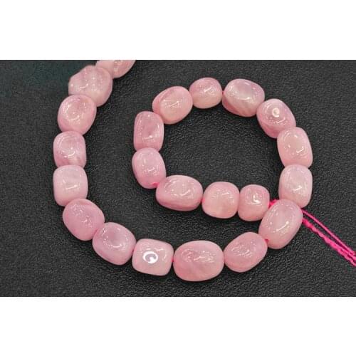2PCS Natural 12X15mm Potato Madagascar Rose Quartzs Beads Loose DIY Beads For Jewelry Making Beads Accessories 15