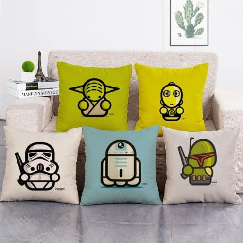Star Wars Yodaka Master Linen Pillow Cushion Home Furnishing Christmas Tree Decorations Christmas Pillow Case Pillow Cover