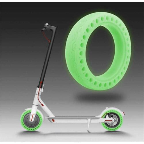 Night Fluorescent Scooter Tires for Xiaomi Mijia M365 Luminous Shock Absorber Electric M365 Bird Scooter Skateboard Solid Tyres