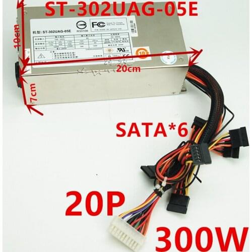 New PSU For Seventeam 2U 300W Power Supply ST-302UAG-05E