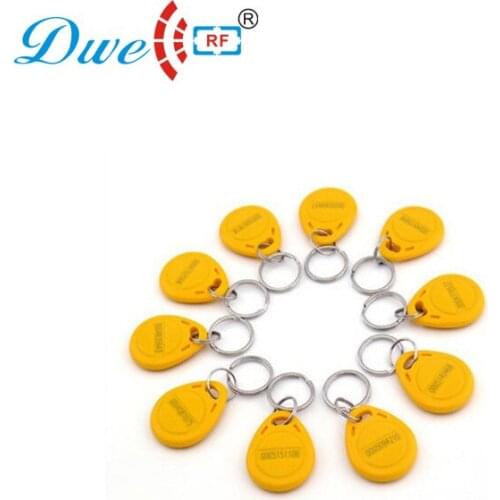 DWE CC RF acces control card color 125khz waterproof mini key chain token for access control system