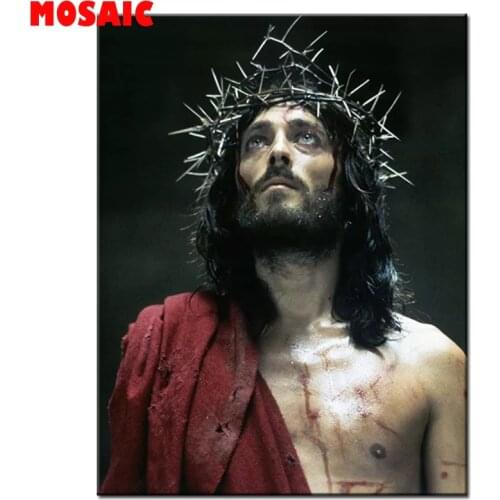 DIY Custom PHOTO Diamond Embroidery Jesus 5D Diamond Mosaic Icon Diamond Painting Religion ICON Rhinestone Picture