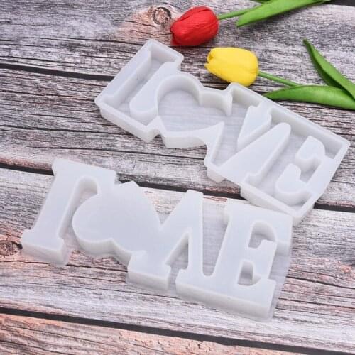 LOVE Letter Resin Casting Mold Silicone Cake Jewelry Making Epoxy Mould Craft DIY Party Decorating Baking Valentines Day Decor