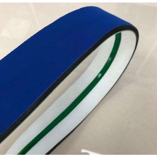 Blue Sponge conveyor Belt with gudie bar. the belt with spong/foam
