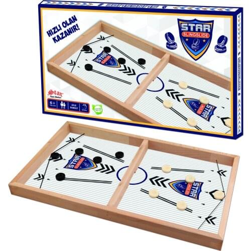Sling Puck Slide Fast Big Size Board Game Paced Wooden Quick Table Hockey Slingpuck Slingslide Toys Children Gift Desktop Battle