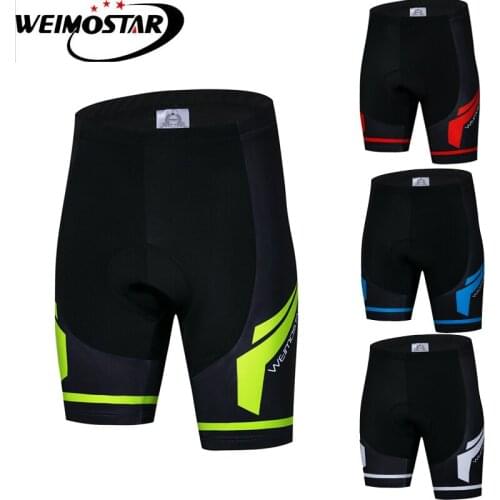 Weimostar Coolmax 4D Gel Padded Cycling Shorts Men Shockproof Downhill Bicycle Shorts Pro Team MTB Bike Shorts bermuda Ciclismo