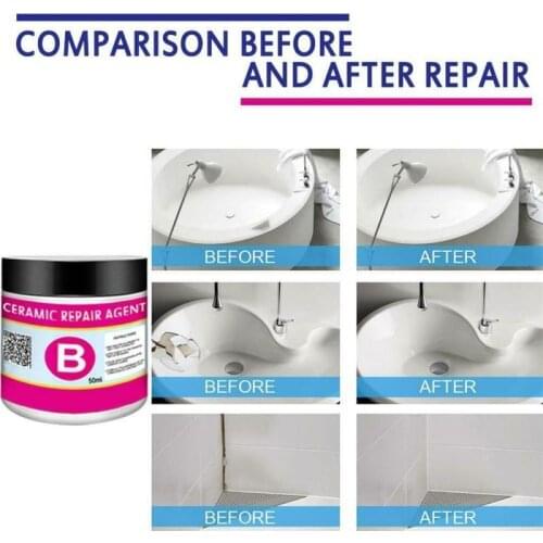100ml Magic Ceramic Tile Repair Agent Ceramic Repair Paste Floor Toilet Bathroom Sink Tile Repair Agent Multipurpose Dropship