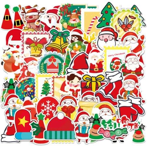 10/30/50PCS/Christmas Cartoon Graffiti Laptop Guitar Motorcycle Luggage Skateboard Bike Waterproof Stickers Wholesale