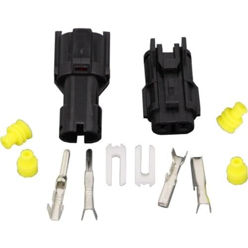 5 Sets 2 Pin Waterproof Electrical Wire Connector DJ7021-1.8-11/21 Automobile Connector DJ7022Y-2-11/21 2P