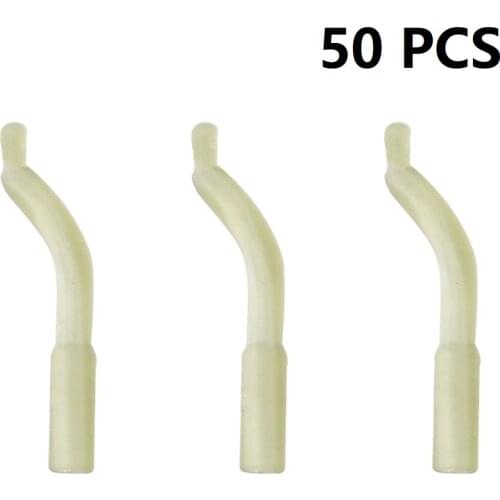 50PCS Carp Fishing Anti Tangle Sleeve Accessories Helicopter Rig Tubing Hook Swivel Connector Sleeve for Fishing Line Protection