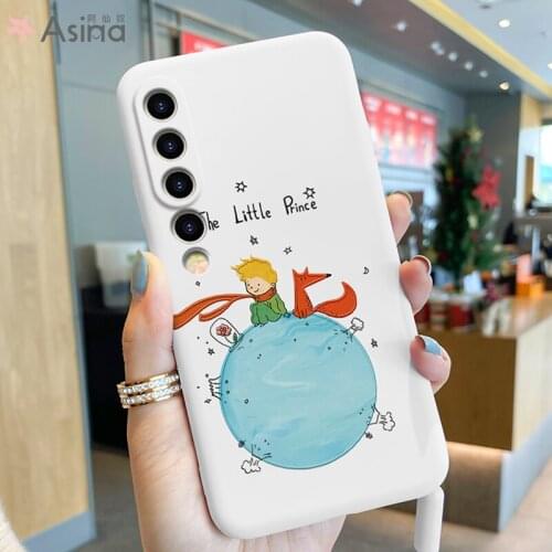 ASINA Cartoon Case For Xiaomi Redmi Note 8 9 Capa Official Original Liquid Silicone Cases For Xiaomi Mi 8 9 10 11 White Fundas