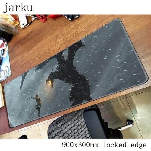 Skyrim mouse pad gamer 900x300mm notbook mouse mat large gaming mousepad hot sales pad mouse PC desk padmouse accessories