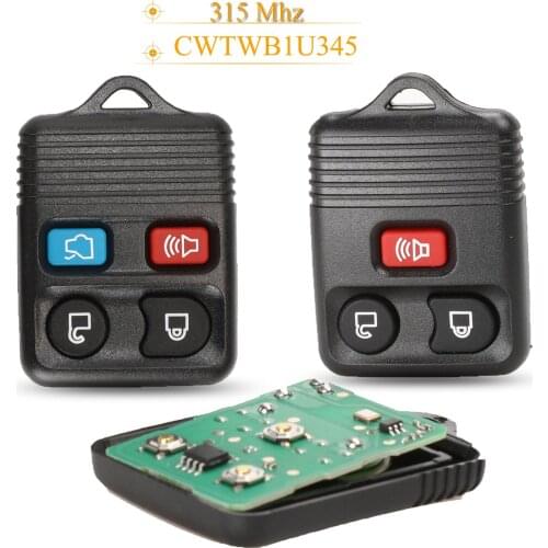 Kutery 3/4 Buttons Smart Remote Car Key Fob 315Mhz For Ford Escape F 150 Explorer CWTWB1U345 Car Key transmitter
