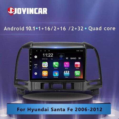 JOYINCAR Android 10.1 For Hyundai Santa Fe 2006-2012 Car GPS Navigation Radio Multimedia Video Player 2din Stereo Wifi FM 9inch