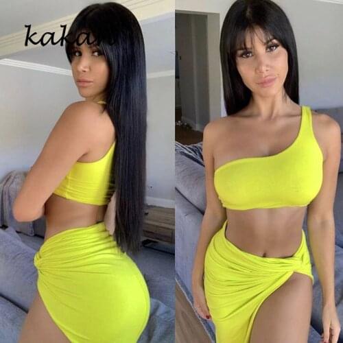 Kakan summer new female dress dress sexy umbilical folds dew backpack hip dress white pink yellow black dress