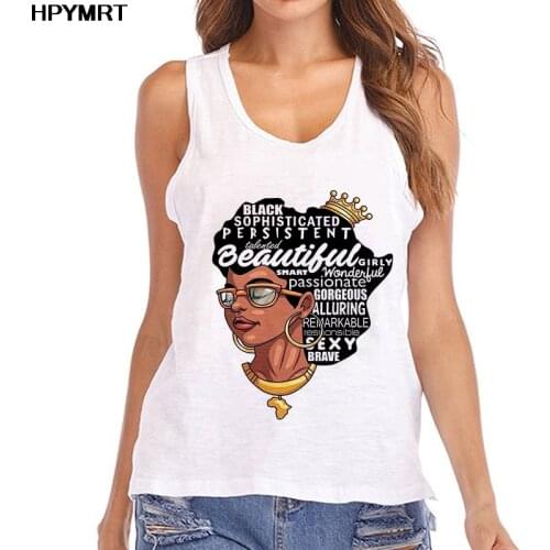 Sexy Summer Tank Tops Women Afro beauty Girl Printed Top Vest Female fashion Harajuku Graphics sleeveless Tee Clothes Streetwear