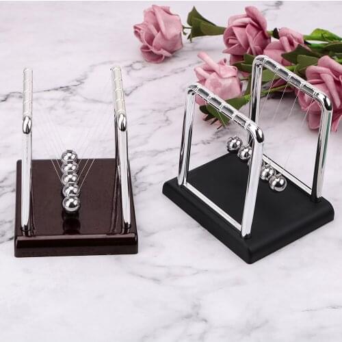 Newtons Cradle Desk Table Decor Metal Pendulum Ball Newton Ball Physics Science Pendulum Steel Balance Ball