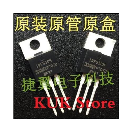 Real Original 100% NEW IRF530N IRF530NPBF 100V 17A MOSFET TO-220 50PCS/LOT
