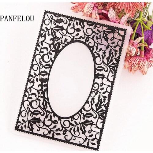 PANFELOU 10.5*14.8 Leaf bud silk Embossing folders Plastic Scrapbooking DIY Template Fondant Cake Photo Album Card Making