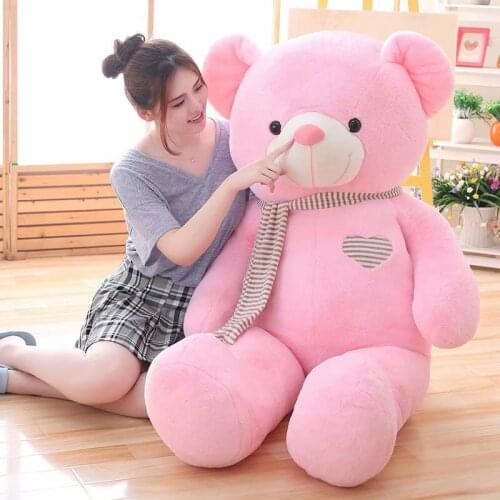 New Hot High Quality 5 Colors Teddy Bear With Scarf Stuffed Animals Bear Plush Toys Doll Pillow Kids Lovers Birthday Baby Gift