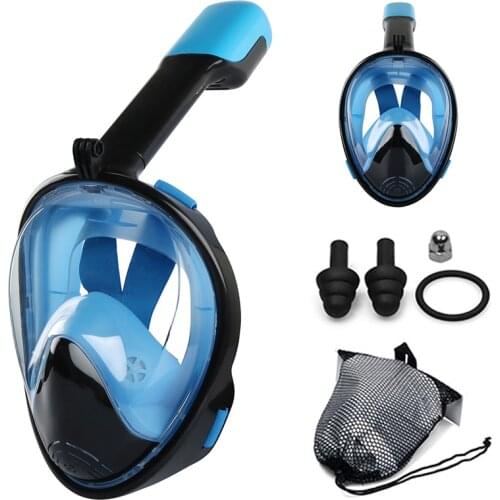 Full Face Diving Mask Anti-fog Snorkeling Mask Underwater Scuba Spearfishing Mask Children/Adult Glasses Training Dive Equipment