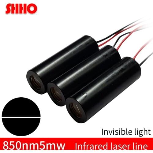 Industrial class stable 850nm 5mw infrared line laser module invisible light IR laser locator at light night vision marking