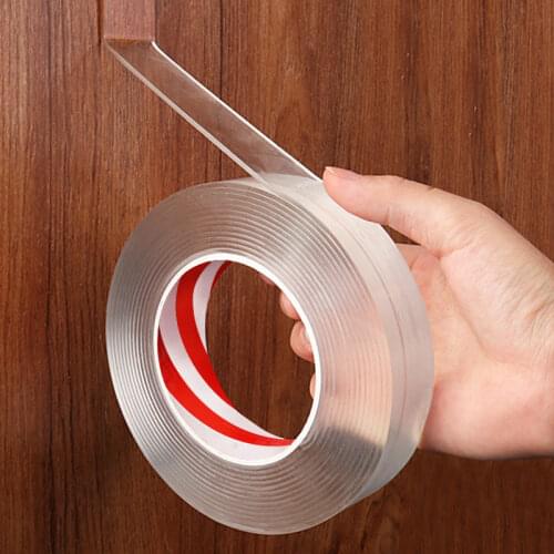 1/2/3/5M Double-sided Nano Tape Double Sided Tape Transparent NoTrace Reusable Waterproof Adhesive Tape Cleanable cinta