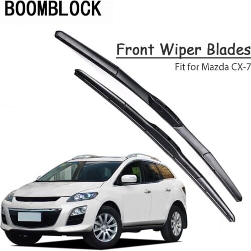 Car Windshield Rubber Front Wiper Blades Arm Kit For Mazda CX-7 2013 2012 2011 2010-2002 Windscreen Original Wiper Accessories